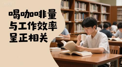 喝咖啡量与工作效率呈正相关